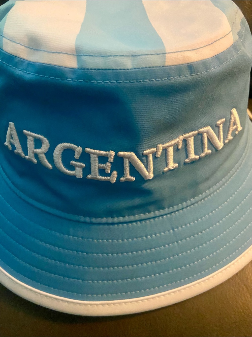 🩵🤍⚽️GOOOOOOL! Adidas Argentina Lt. Blue/White Bucket Hat🩵🤍⚽️ - Picture 2 of 7
